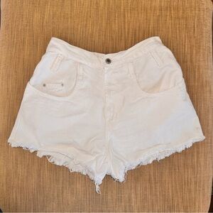 Vintage Steel Jeans White Denim Shorts
